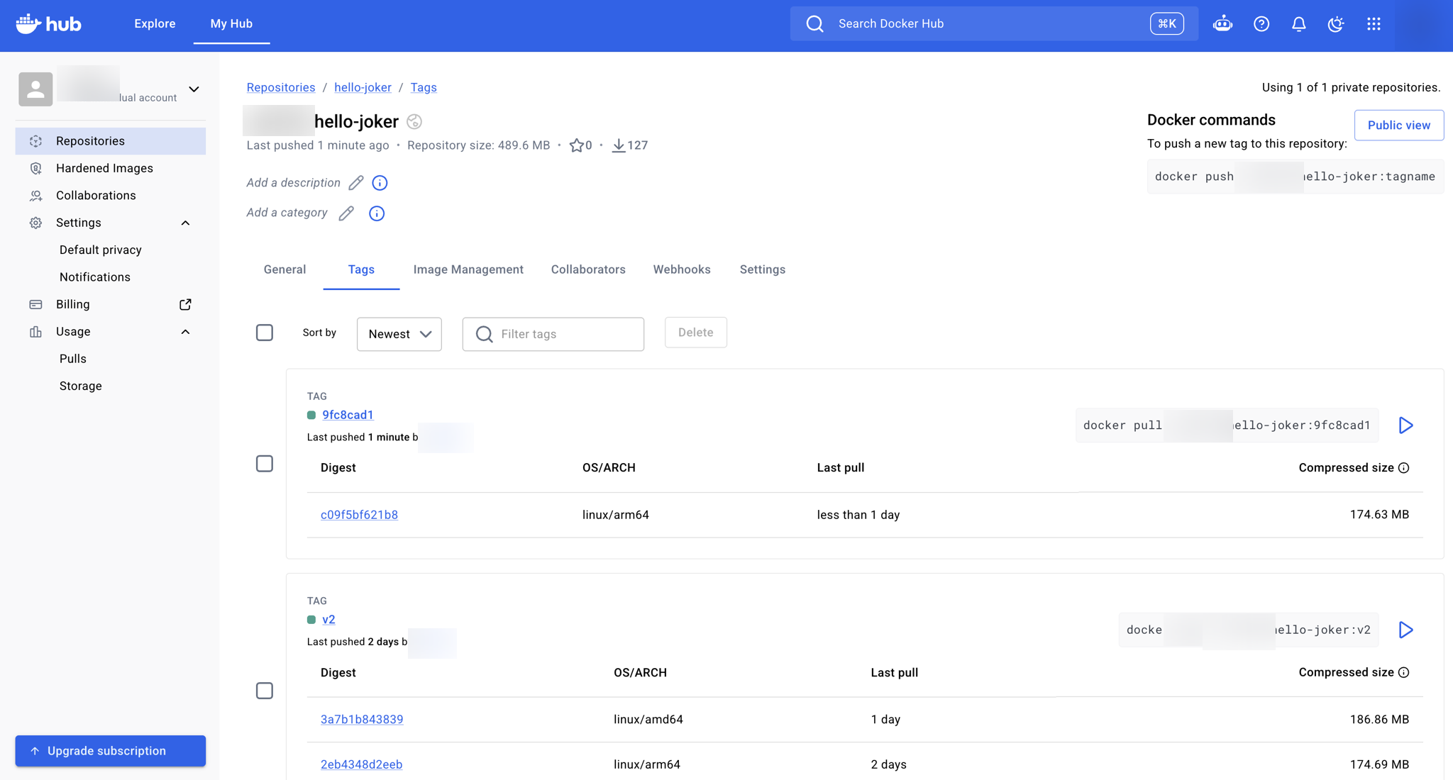 CI가 만든 Docker Hub 태그